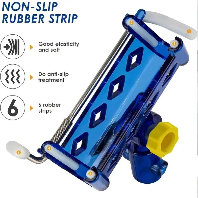 2-piece stainless steel fishing rod holder, 
360° adjustable one-touch lock, reinforced nylon tip and tapered drill rod self-lock