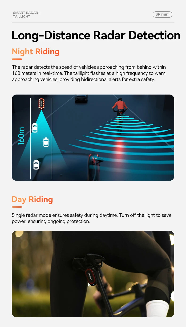 iGPSPORT SR  mini Tail Light with Brake Alert IPX7 
Waterproof Daytime Running Lamp for Road Cycling Bike Safety