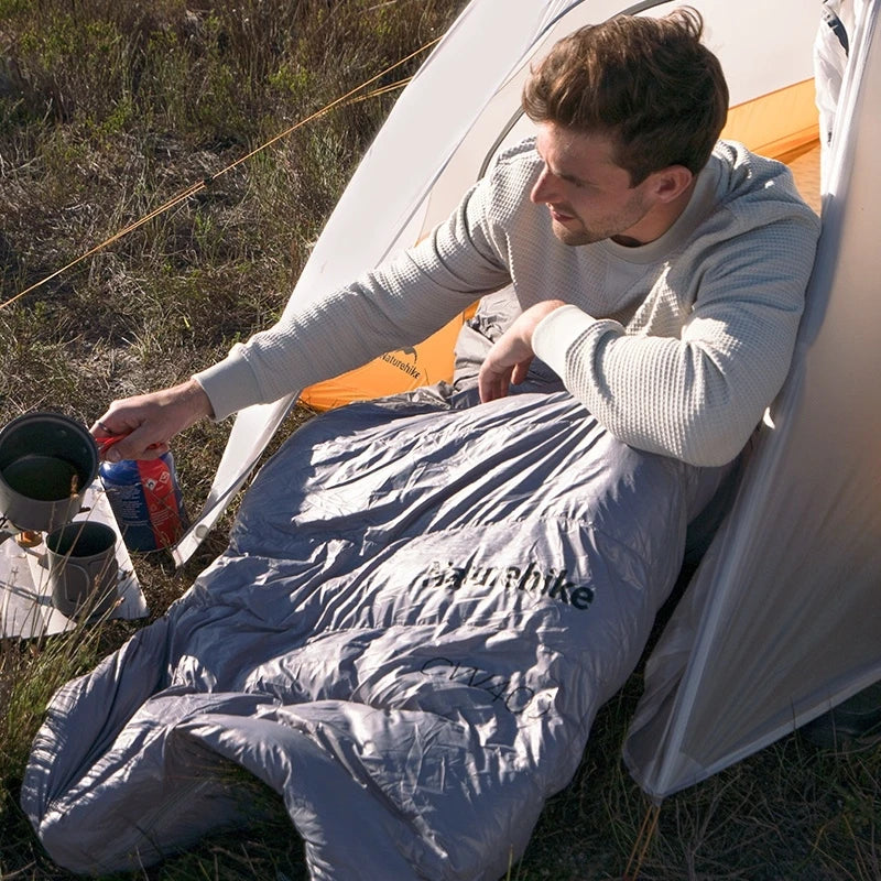 Naturehike Outdoor Down Sleeping Bag Duck Down 
Winter Ultralight Camping Portable Warm Envelope 650FP Adult