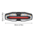 Rechargeable Bicycle Rear Light with Turn Signals .
Warning Bike Lights 
Wireless Remote Control           Bike Rear Light for Night Riding