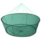 Portable Foldable Fish Net 
Folded  Mesh.   Baits Trap Cast,  Crab , Shrimp , Cage