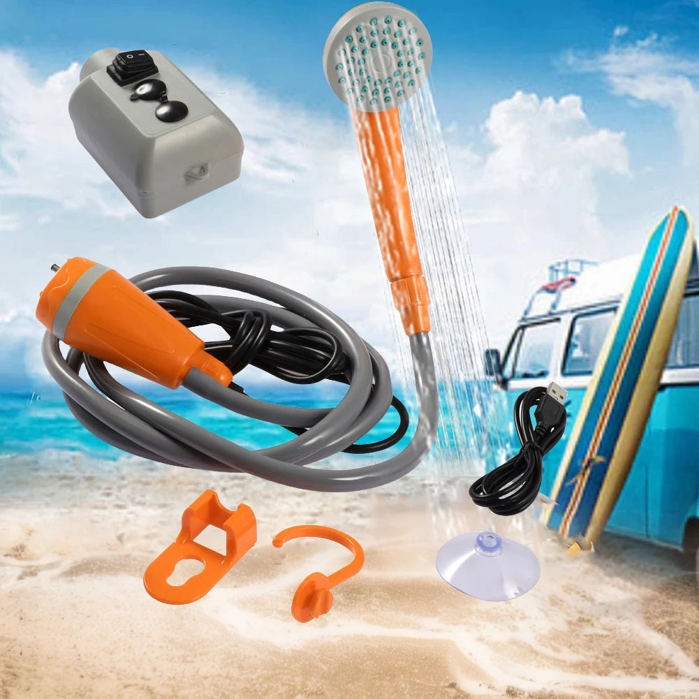 Portable Shower for Camping
Rechargeable , Pump Electric ,  Portable for  Hiking ,Traveling