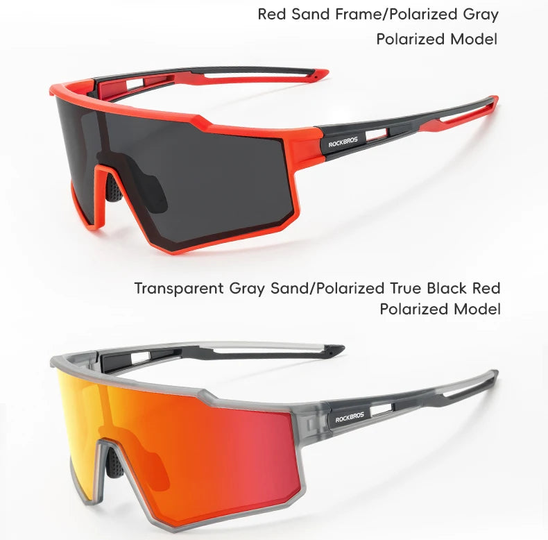 ROCKBROS Cycling Glasses Polarized Photochromic Sunglasses Glasses Cycling Outdoor Sports UV400 MTB Road Women Men Bike Goggles