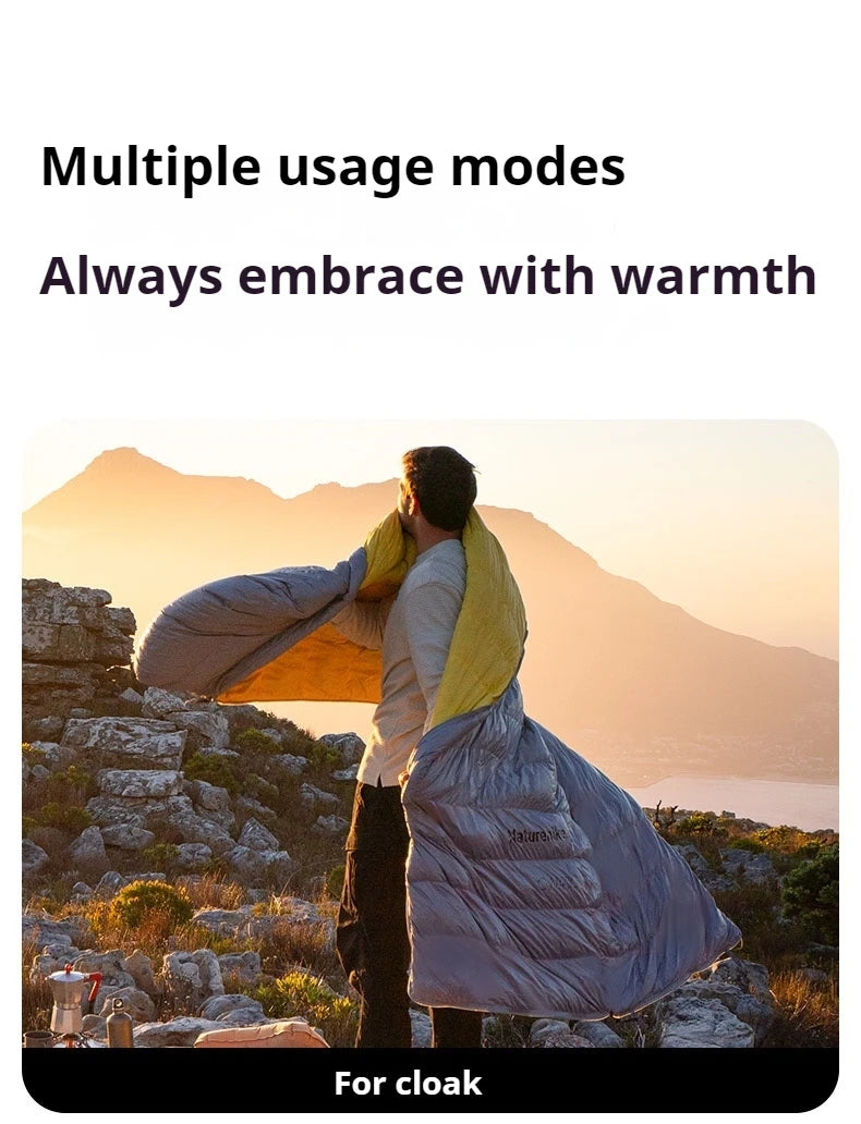 Naturehike Outdoor Down Sleeping Bag Duck Down 
Winter Ultralight Camping Portable Warm Envelope 650FP Adult