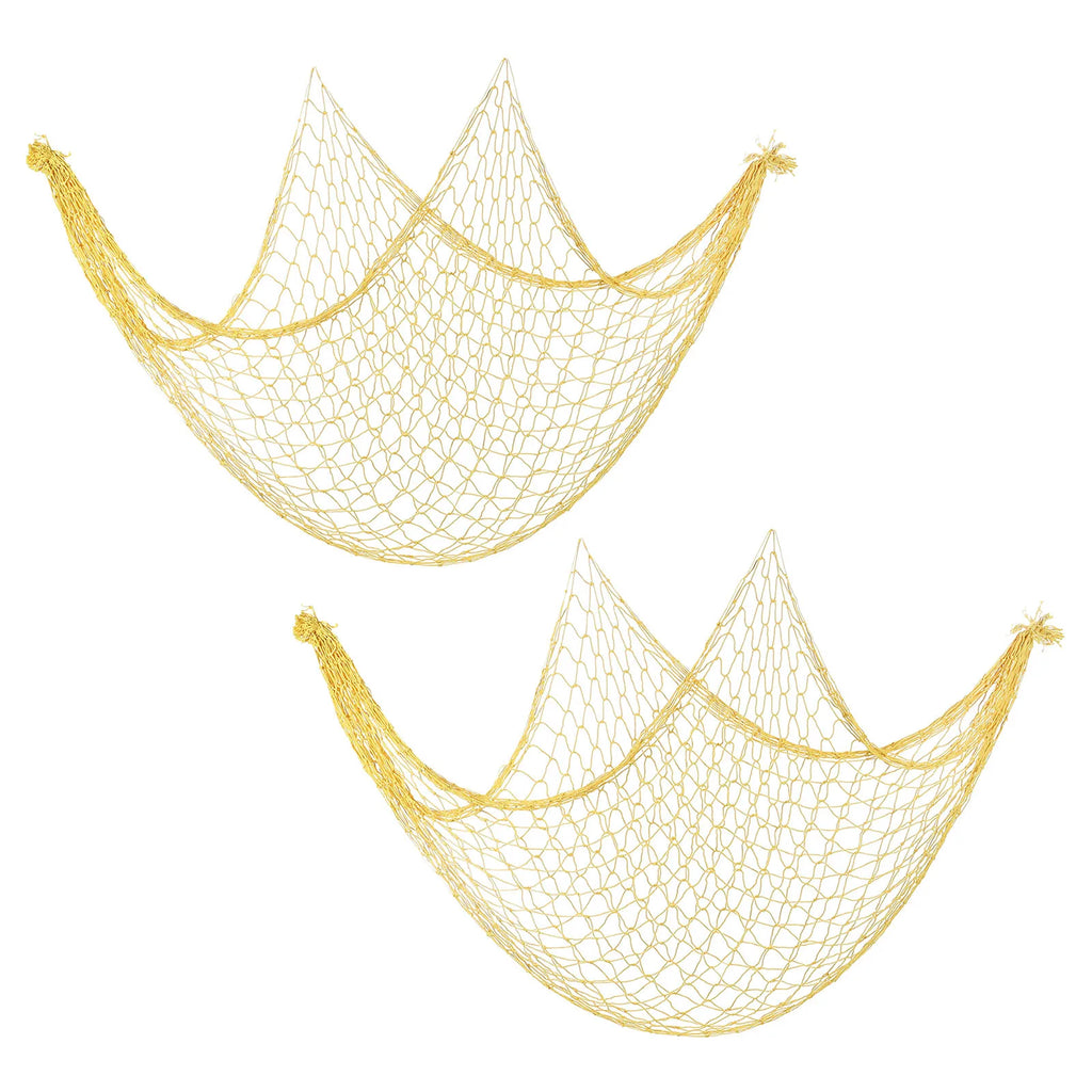 Fishing Net "Decor", 2 Pack 80" x 40" Mediterranean Style
Photographing "Decoration"  Natural Party Accessory for Home