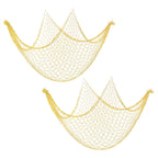 Fishing Net "Decor", 2 Pack 80" x 40" Mediterranean Style
Photographing "Decoration"  Natural Party Accessory for Home