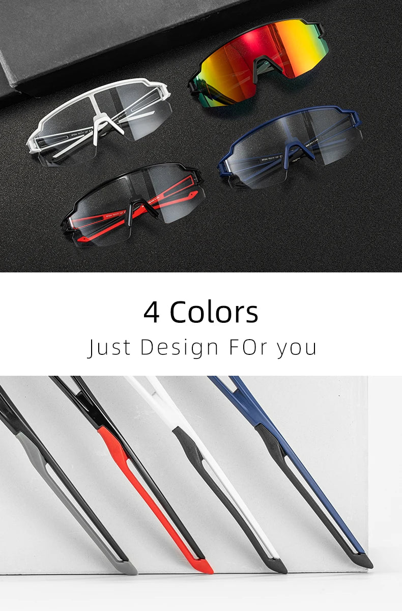 ROCKBROS Cycling Glasses Photo chromic Eye  Windproof Sport glasses