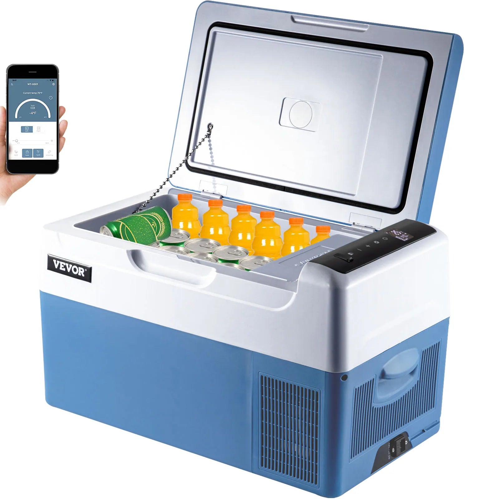 Succebuy 12V Portable Refrigerator, 
App Control(-4℉~68℉) Car  Electric Compressor Cooler