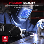 ARCCAPTAIN Welding Glove 14 inch 
Multifunctional  Goatskin Leather Protection For Welders Against Scalding