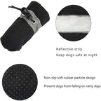 4Pcs Waterproof Dog Boots for Small Dogs - 
Non-slip Sole, Adjustable Drawstring, Soft Breathable Pet Shoes for Puppies