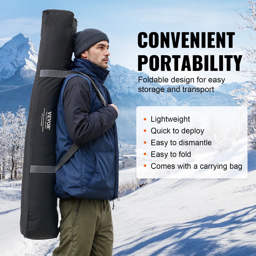 SucceBuy Portable Ice Shelter Insulated
Pop-Up Ice Tent with Carrying Bag