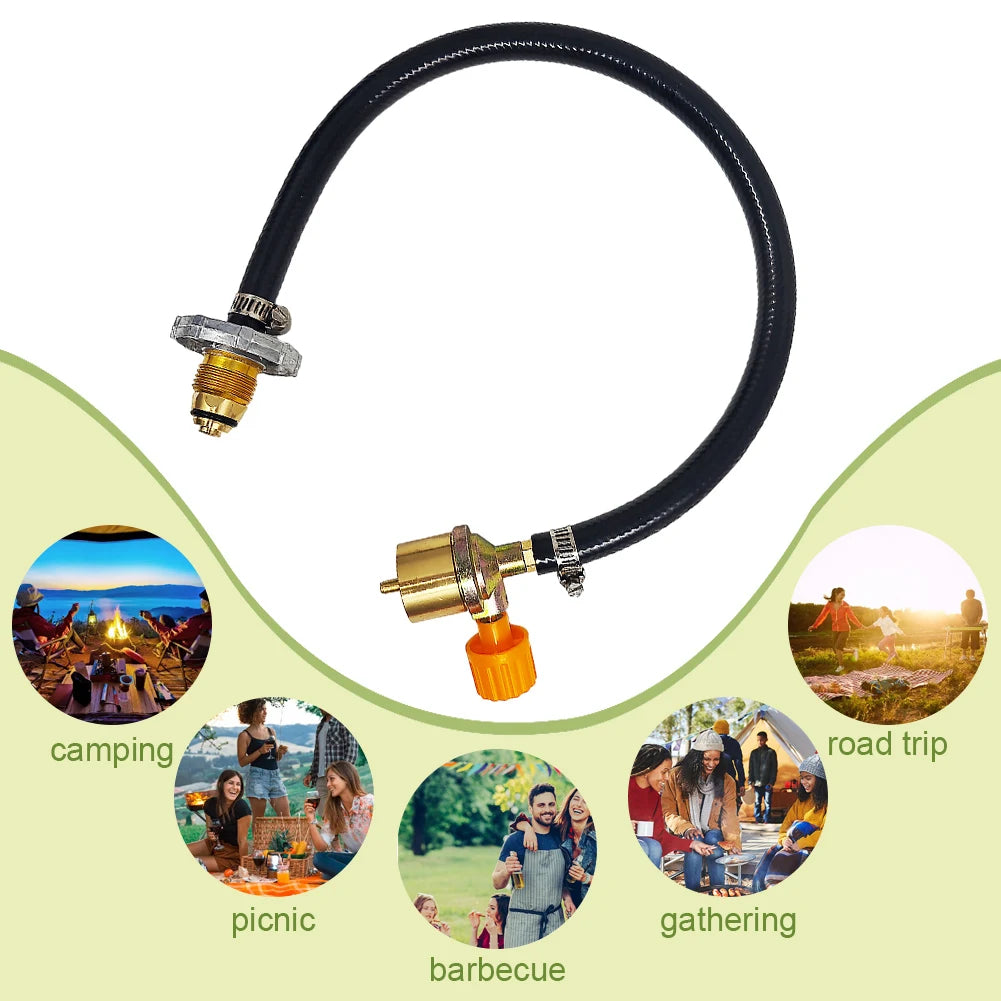 Propane Refill Adapter
Hose Gas Cylinder Filling Adapter , with ON-Off Control Valve for Outdoor Camping
