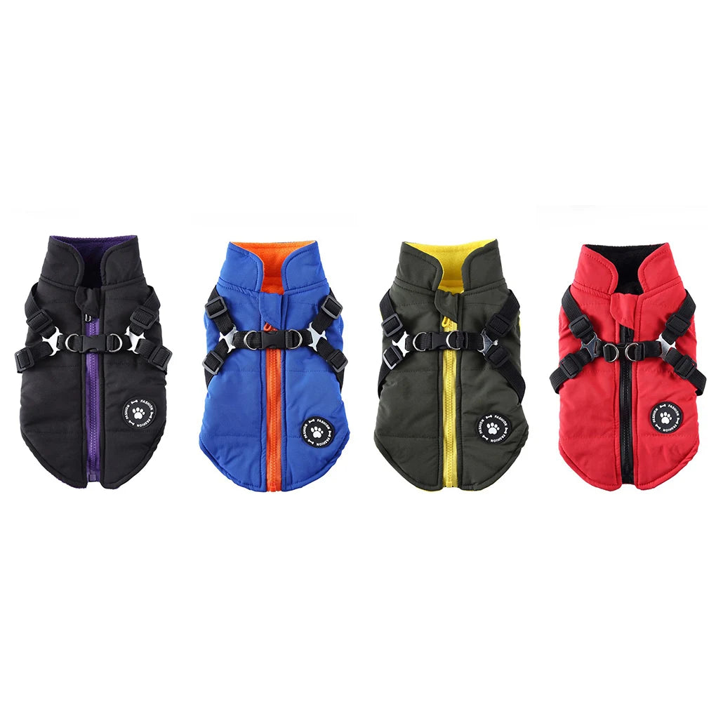 Winter Warm Pet Harness Jacket / Coat 
Costume Waistcoat 
Clothing Polyester,  Back Hook Clothes for Small Green XS