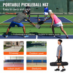 SucceBuy Portable Pickleball Net System
 22FT Full Court Official Regulation Size Pickle Ball Outdoor with Court Line