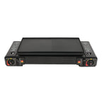 2 Burners-- Portable Camping Stove,     2.5KW Auto Ignition
Butane/LPG Gas  w/Baking Tray+Carrying Case for RV Outdoor Picnic BBQ