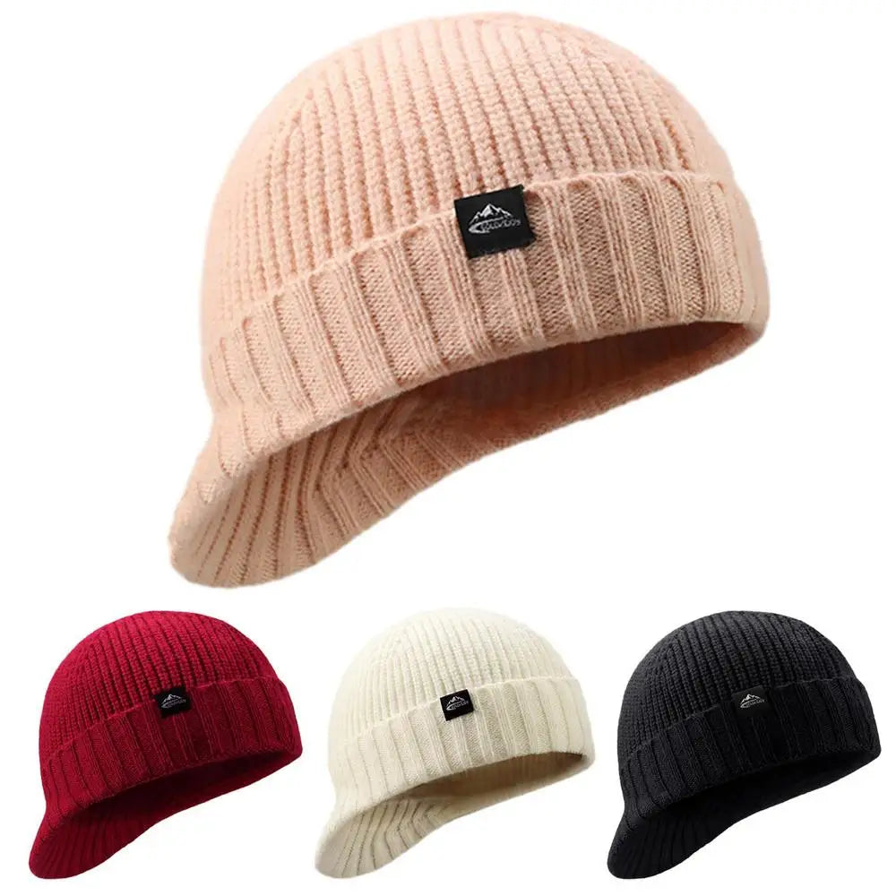 Knit Beanie Winter Beanie Outdoor Warm Hat Comfortable Ear Protection Winter Hat Knit Caps Breathable For Ski Hiking Running