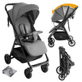 2 in 1 Baby Stroller
 Foldable,  Lightweight,   Travel System.
 Breathable fabric , daily use Newborn Pram  with sunshade canopy