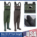 Waterproof Fishing Waders . Chest-Length 
With Boots.
Durable Breathable Overalls Kit for Men Women Outdoor Raft Hunting