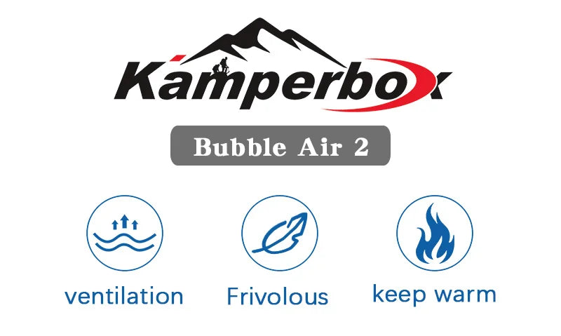 Kamperbox Down Sleeping Bag Camping 
3 Season  Lightweight  Bubble Air 2