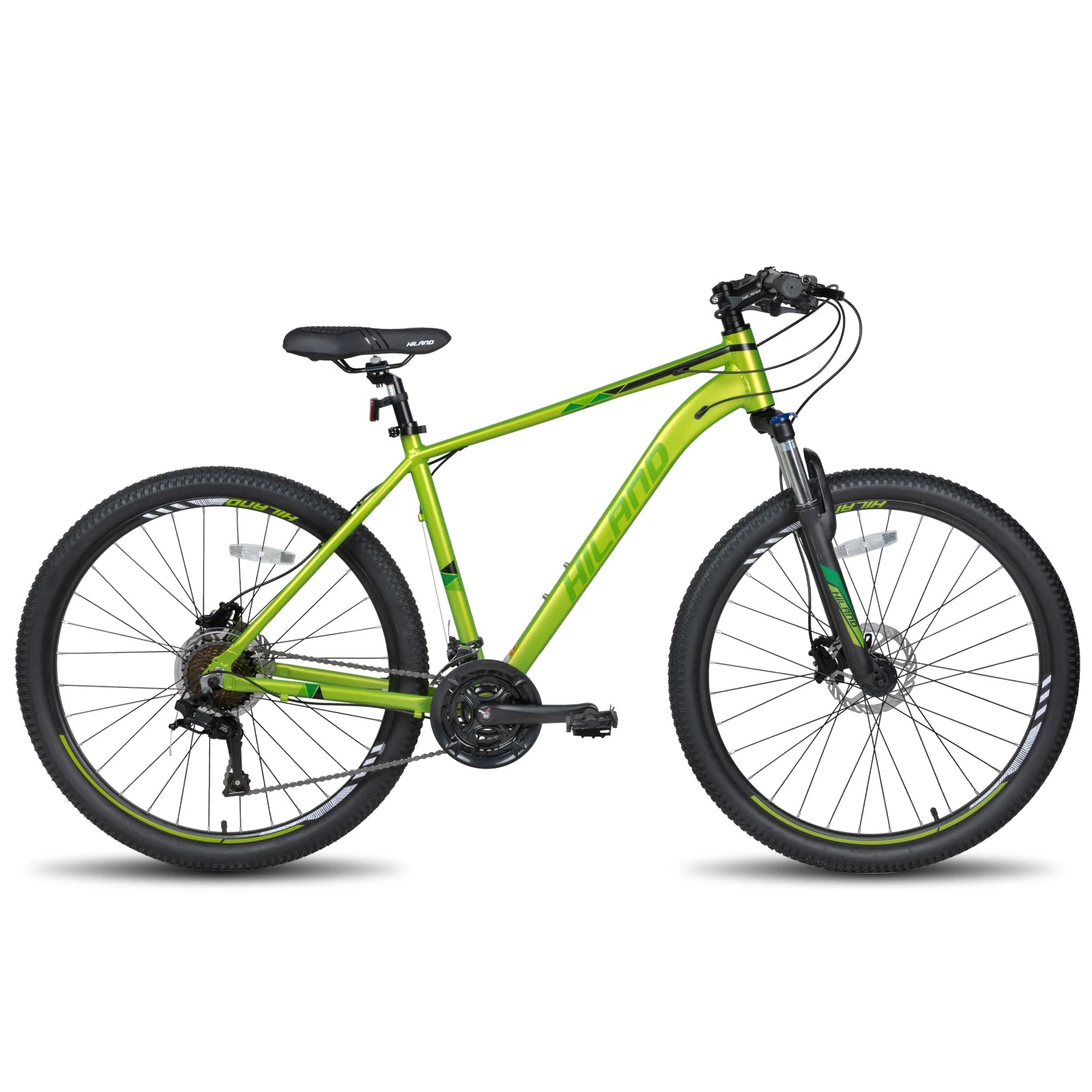 Hiland Aluminum Mountain Bike 21 Speeds,
Hydraulic Disc-Brakes, Lock-Out Suspension Fork, 
27.5 inch Wheel, Bike for Men Mens
