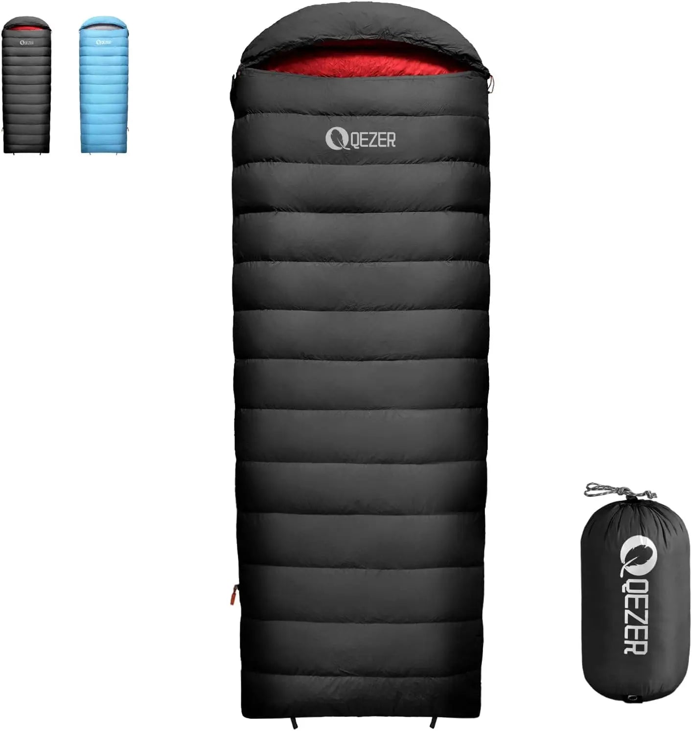 Ultralight 600 Fill Down Sleeping Bag for Adults - Compact Design with Compression Sack for Camping & Hiking