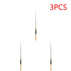 3PCS Ultra-Short Ice Fishing Rod 
60/80/100CM Telescopic,Lightweight  for Angling.
