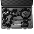 VEVOR Hole Saw Kit, 11 PCS Saw Blades, 2 Drill Bits, 1 Hex Wrench, 
General Purpose Size from 3/4" to 3",
 Bi Metal M42 Hole Saw S