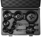 VEVOR Hole Saw Kit, 11 PCS Saw Blades, 2 Drill Bits, 1 Hex Wrench, 
General Purpose Size from 3/4" to 3",
 Bi Metal M42 Hole Saw S