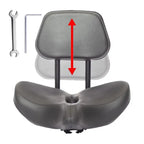 Bike Seat With Backrest .  Comfortable "Electric Scooter"  Saddle Bicycle Seat Cushion , Hollow Breathable for Road Tricycle