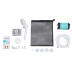 Camping Shower Digital Rechargeable w/ Pump 2-6L/min 4800mAh w/Hose Portable