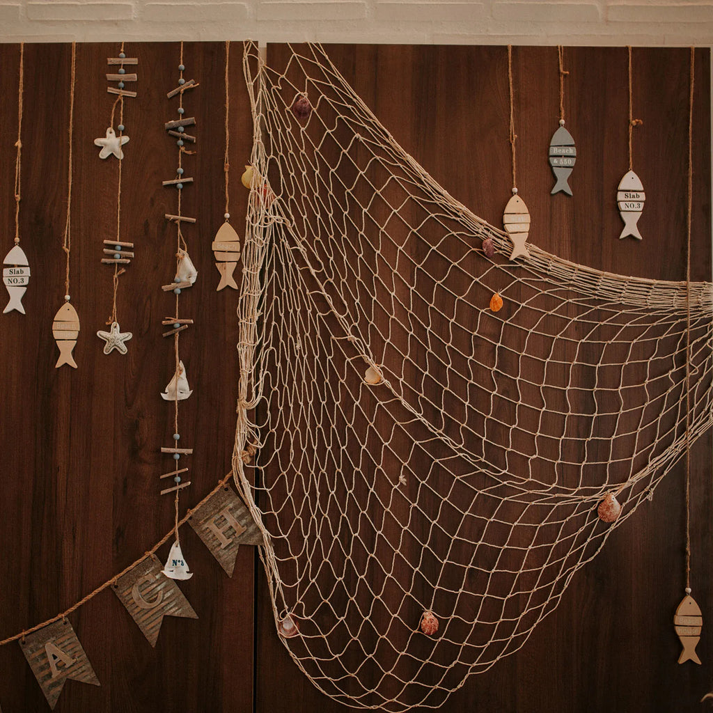 Fishing Net "Decor", 2 Pack 80" x 40" Mediterranean Style
Photographing "Decoration"  Natural Party Accessory for Home