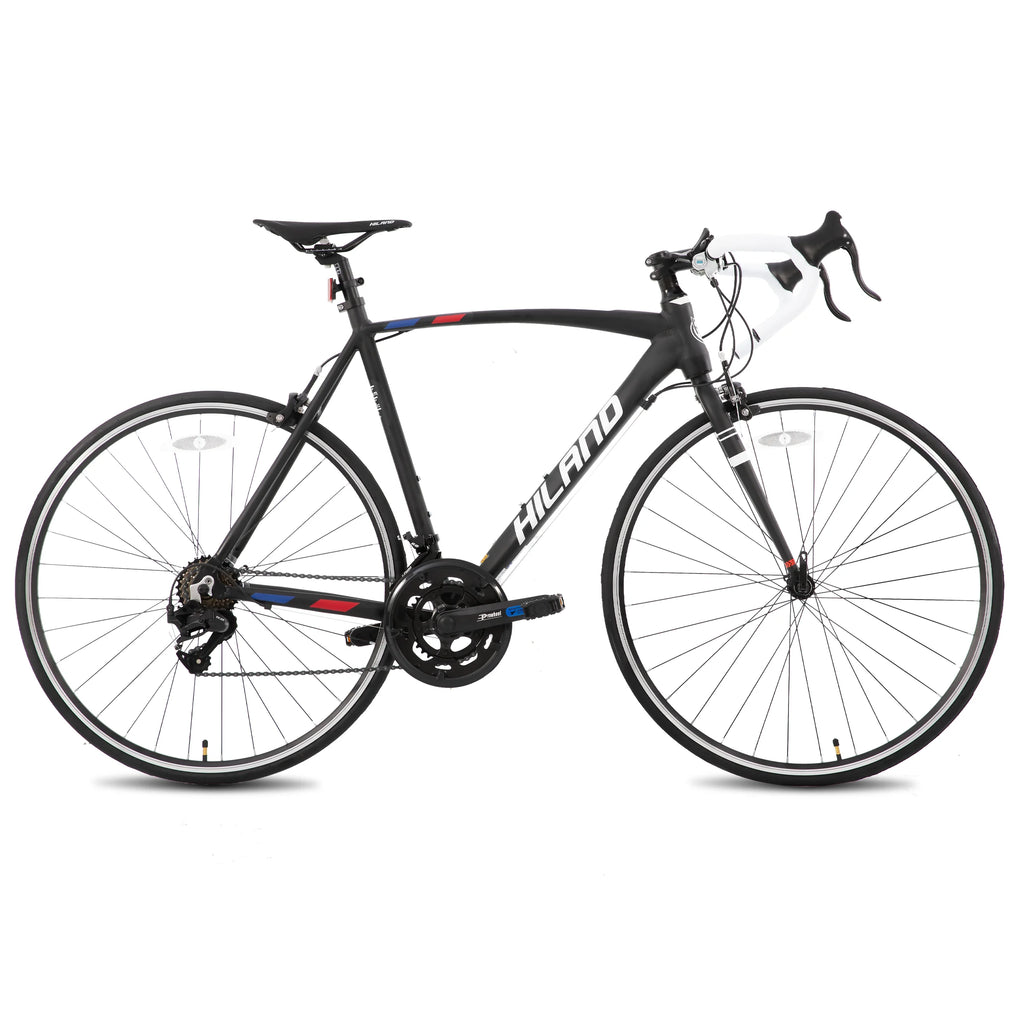 Hiland 700c road bike, 14 speeds, lightweight aluminum frame,
racing bike, city commuter road bike for men and women