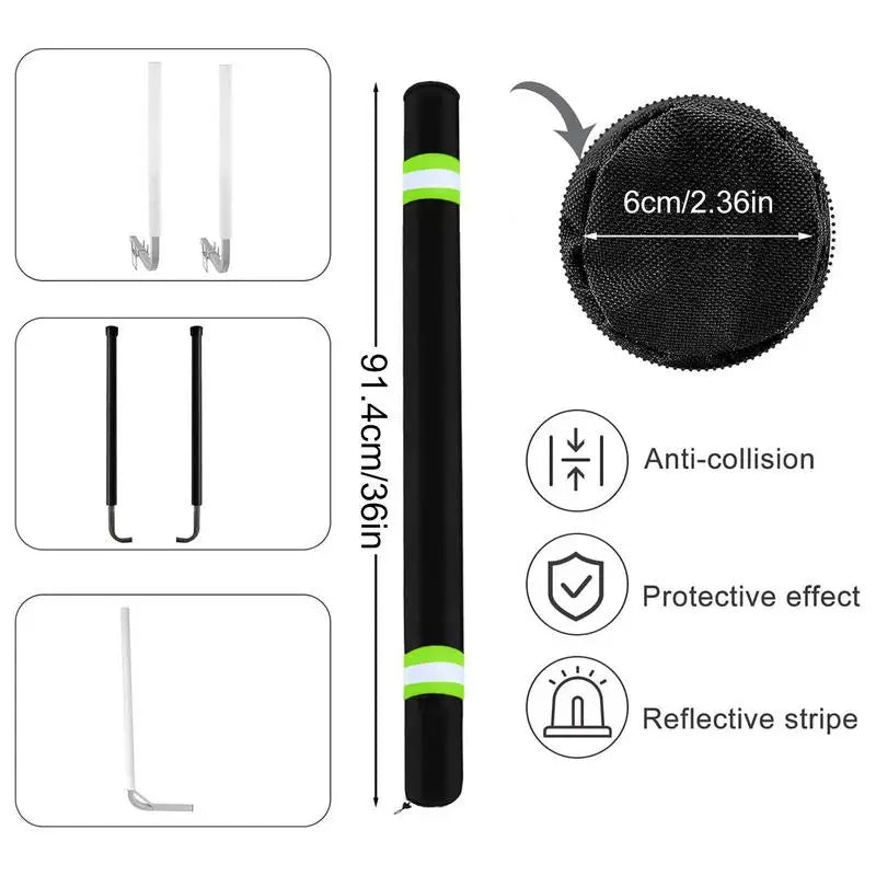 Boat Trailer Guide Pole Pads
36 Inch ,Reflective ,Marine Trailer Guide Pole Covers. 
2Pcs Heavy Duty Oxford Cloth Pads For Ski Boat