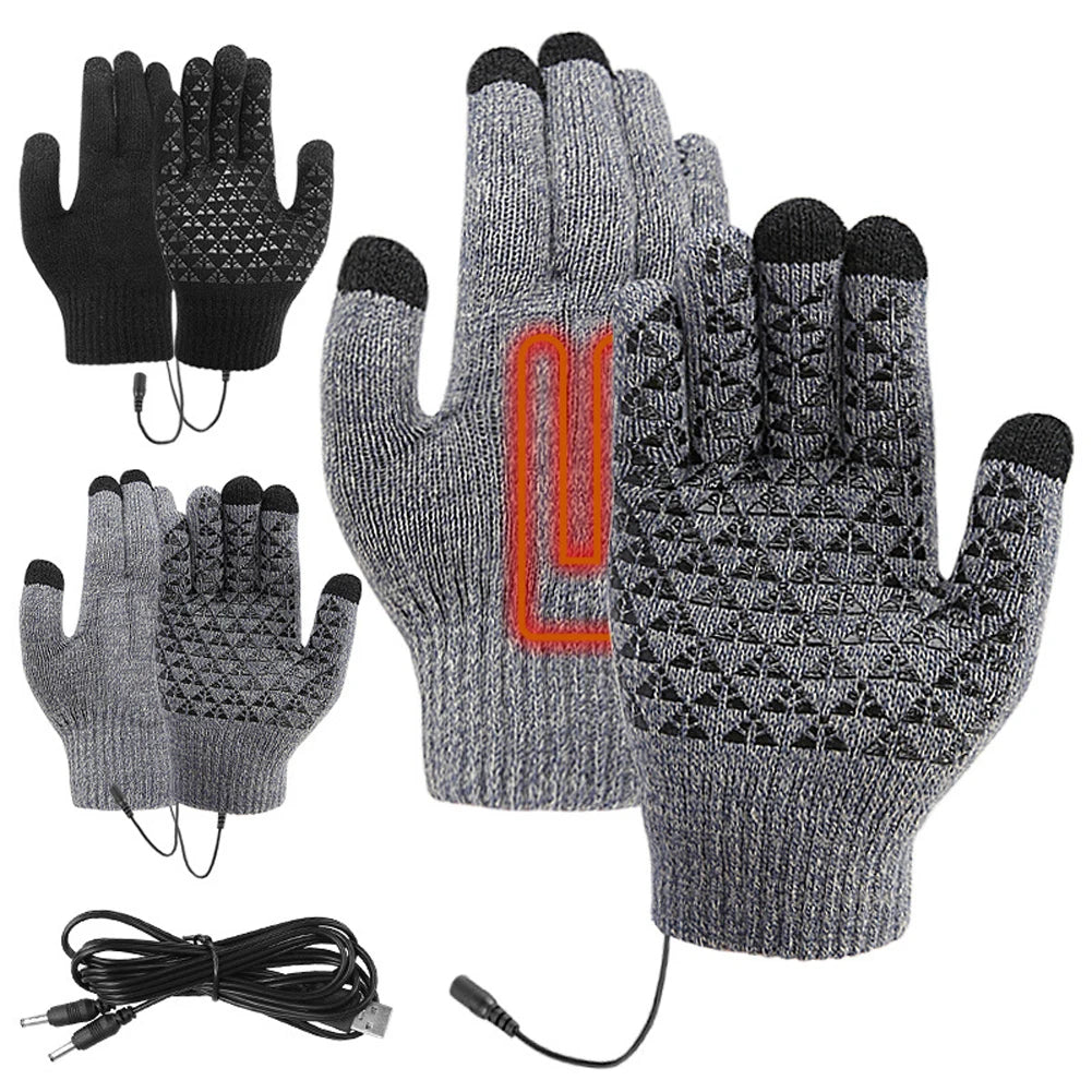 Winter Electric Heated Touch Screen Gloves 
for Outdoor Activities 
like Skiing ,Riding ,Camping and Mountaineering