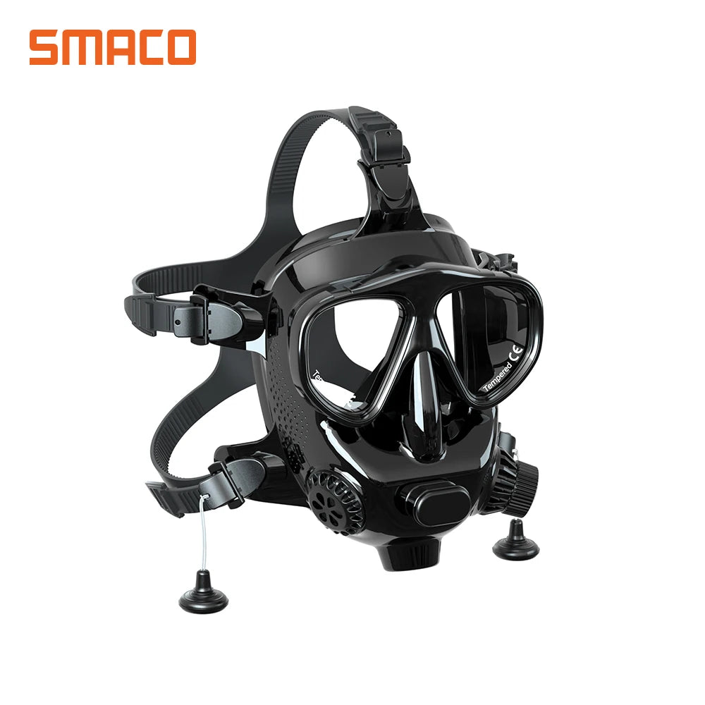 SMACO Full Face Scuba Diving Mask for Adults, Anti Fog Snorkeling Mask, Swimming Goggles, Snorkeling Gear, Freediving Snorkel