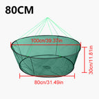 Portable Foldable Fish Net 
Folded  Mesh.   Baits Trap Cast,  Crab , Shrimp , Cage
