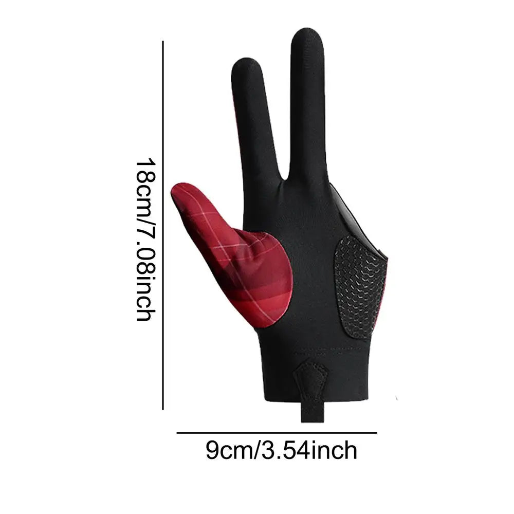 Open Finger Billiard Pool Gloves Breathable Snooker Glove Non Slip Left Hand 3 Finger Glove Training Shooters Gloves Accessories
