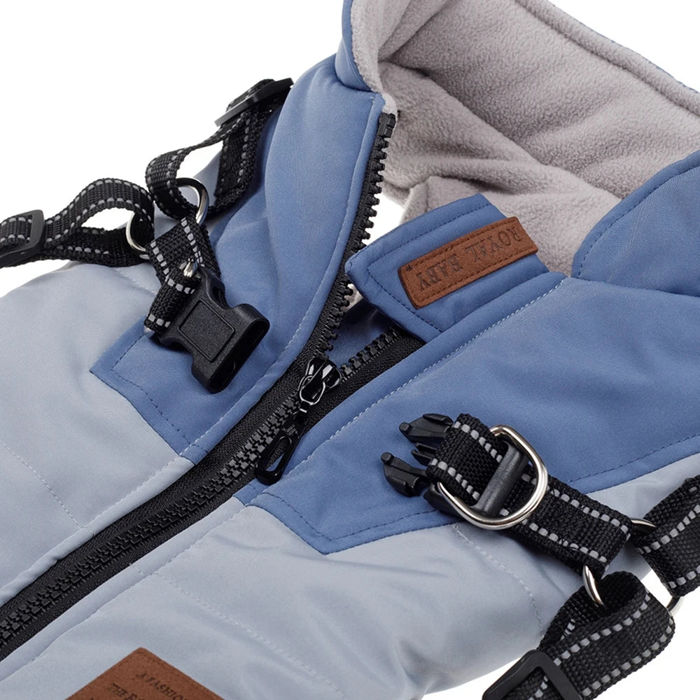 Pet Dog Jacket With Harness 
Winter Dog Clothes For Small Large Dogs 
Warm Waterproof  Coat Chihuahua