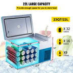 Succebuy 12V Portable Refrigerator, 
App Control(-4℉~68℉) Car  Electric Compressor Cooler