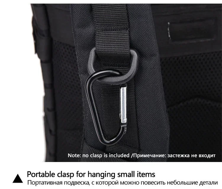 45L Man Tactical Backpacks Traveling  Outdoor 3P School Pack EDC Molle Pack