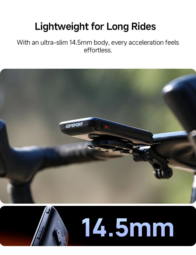 iGPSPORT Bicycle GPS Computer BiNavi Touchscreen
Map Navigation 35 Hours Battery Life  Waterproof Route Planning