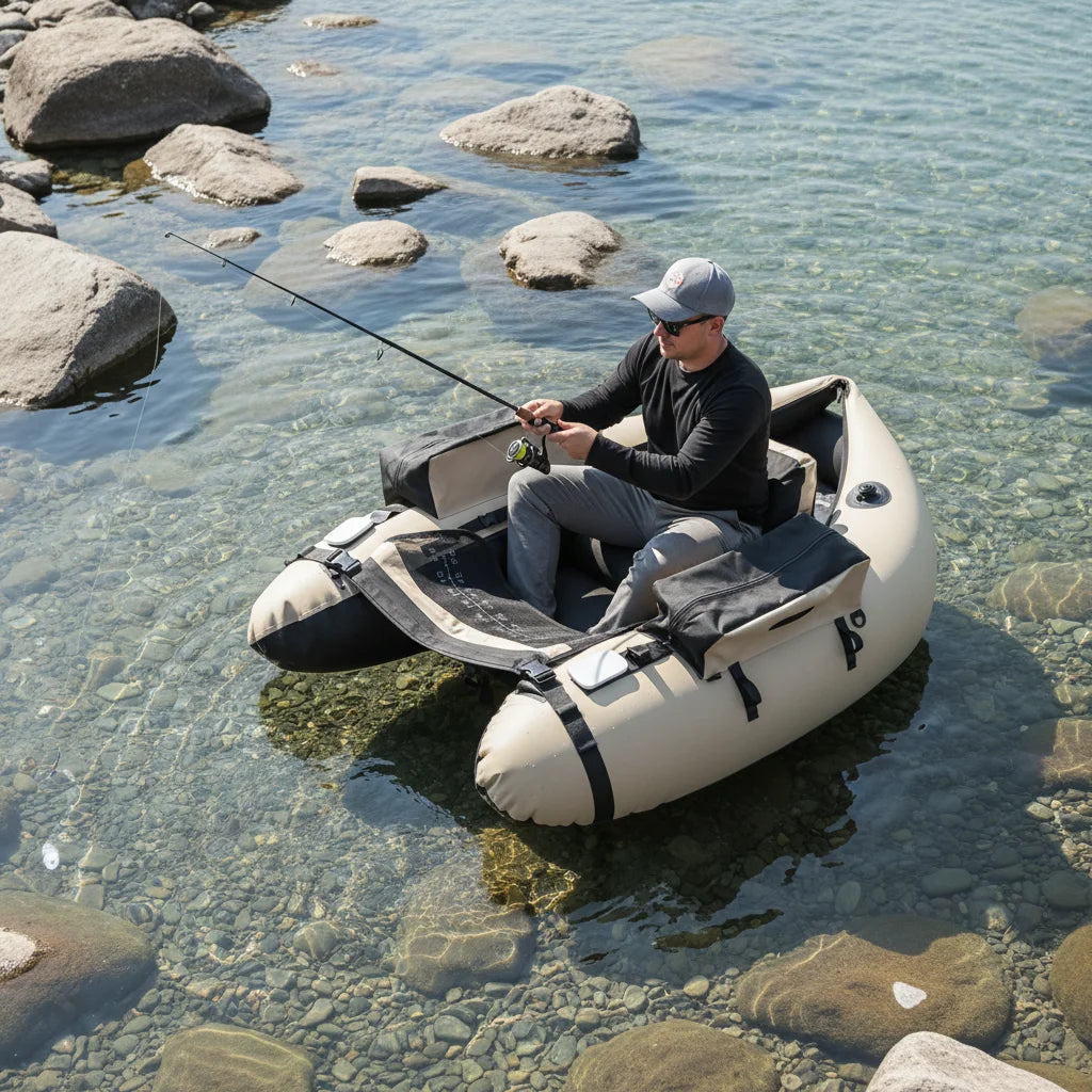 Inflatable Fishing Boat,
Portable Oxford Cloth Fishing Boat,
136*105*54cm , 130kg Weight Capacity,for Fishing