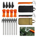18Pcs 11.8 Inch Metal Tent Stakes 
Camping  Accessories Kit Hiking , Garden Ground