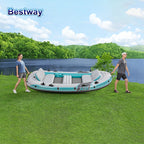 Bestway 65159 5 Person Inflatable Kayak - 
Durable PVC Material, Large Adventure Boat, Kit Format, Highly Buoyant and Stable