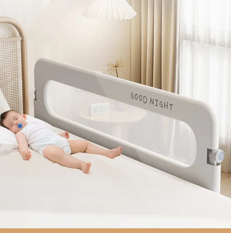 Baby Bed Guardrail Safety Barrier
Sleeping.   Prevent Falling for Babies Crib Toddler Side Protective