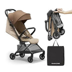 MAMAZING Ultra Air X Lightweight Travel Stroller
 9.9lbs Carbon Fiber with UPF50+
 Waterproof Fabric (BROWN)
