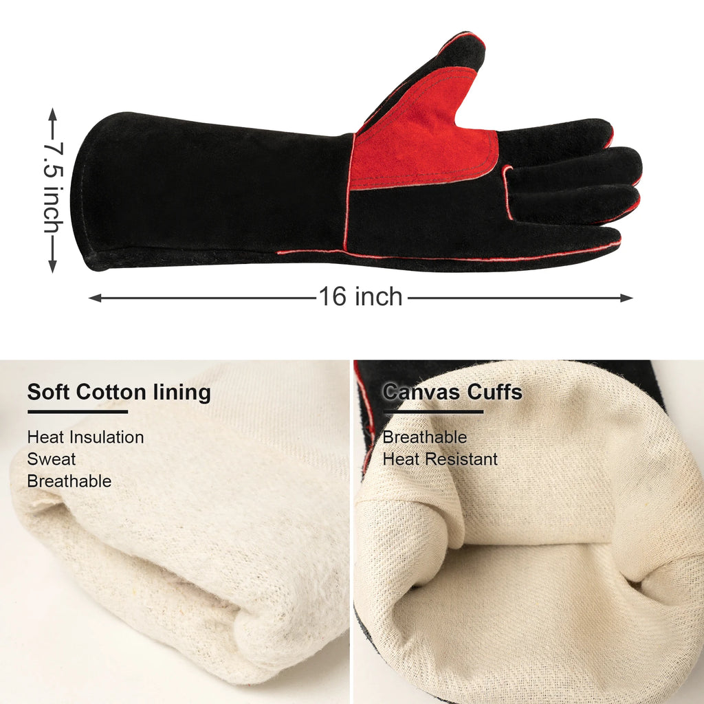 ARCCAPTAIN 16inch Welding Gloves Multifunctional 
Heat Resistant Mig/Stick/Tig Welder