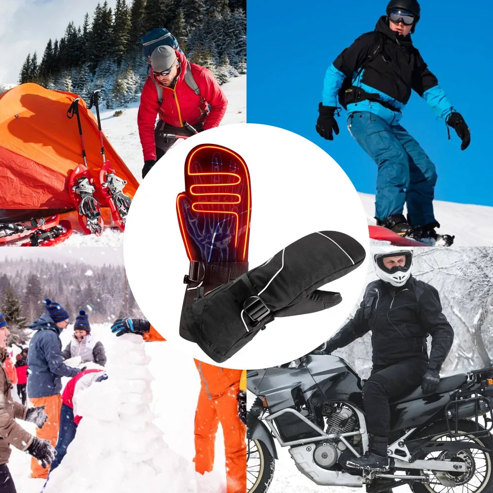 Winter Gloves 3M Cotton Heating Hand Warmer 
Electric Thermal Gloves
Waterproof--  Snowboard , Cycling , Motorcycle,  Bicycle and Ski Outdoor