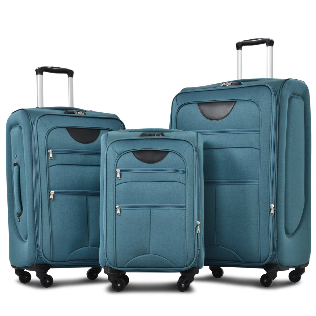 Softside Luggage,  Expandable,  3 Piece Set, Suitcase ..  
Upright Spinner Softshell Lightweight for Travel