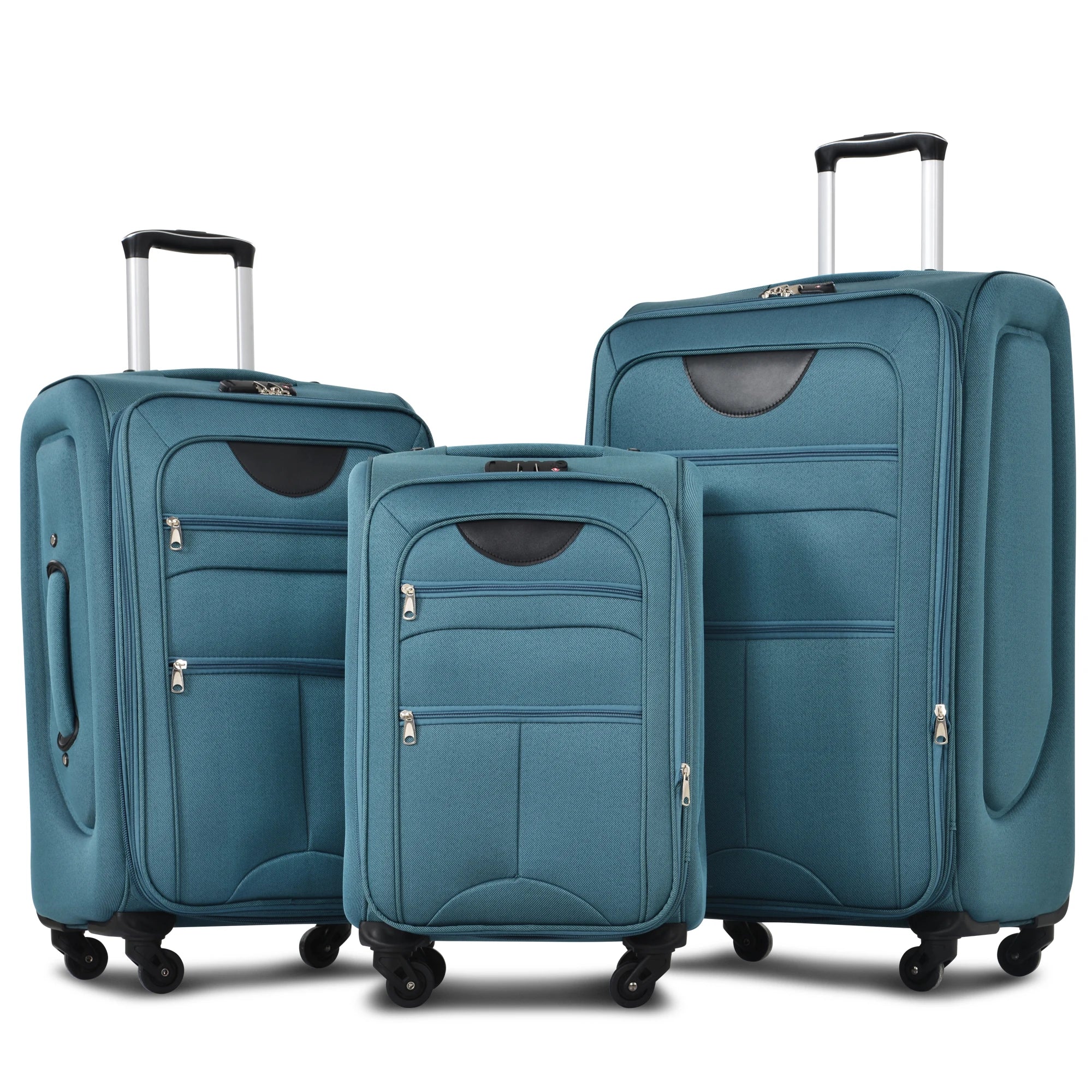 Softside Luggage,  Expandable,  3 Piece Set, Suitcase ..  
Upright Spinner Softshell Lightweight for Travel